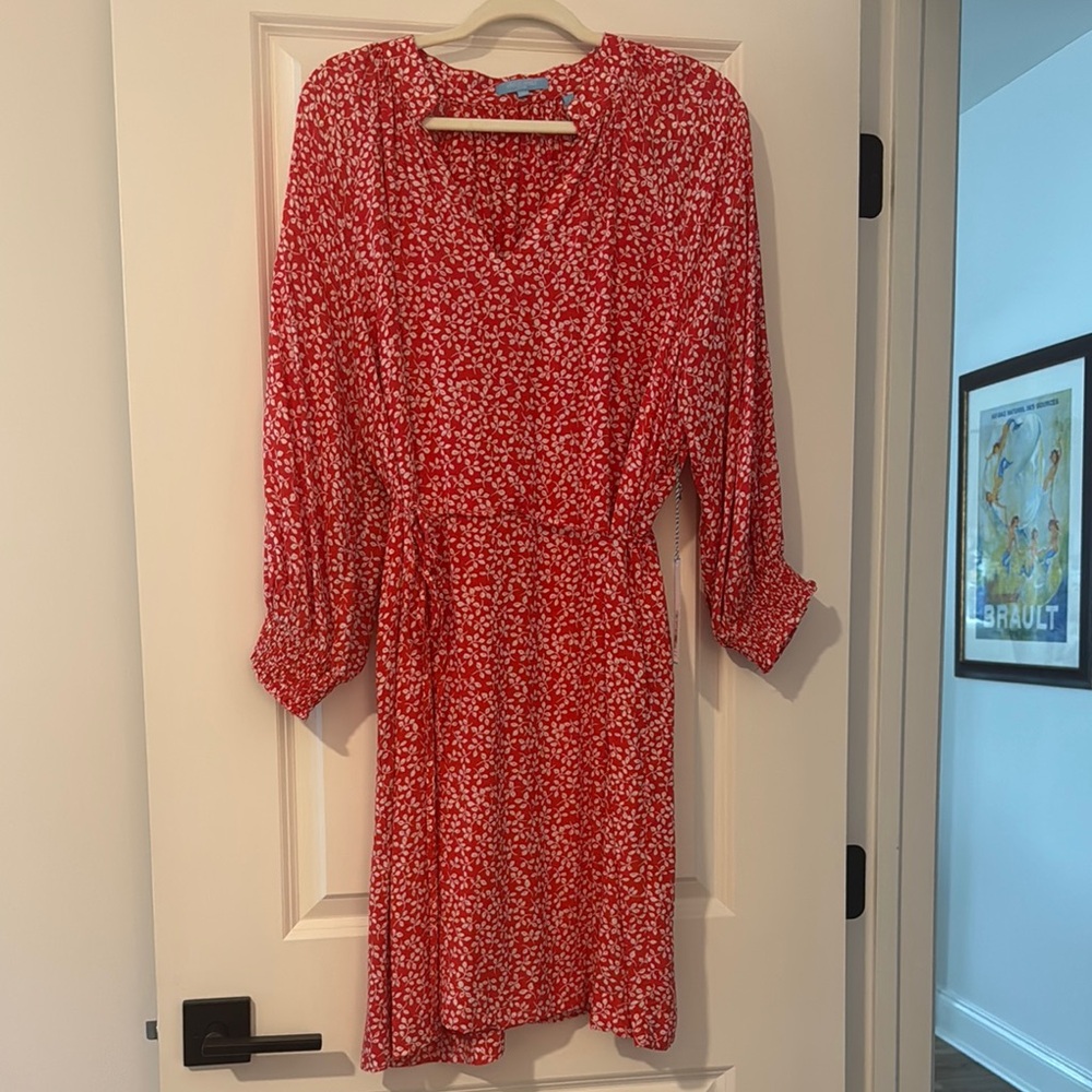 Red Floral Draper James Women's Dress